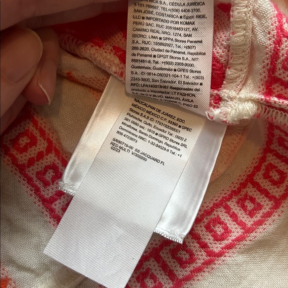 Old Navy Pink and Orange Geometric Blouse size XL - Picture 4 of 4